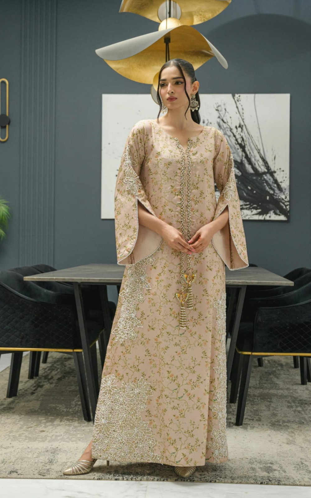 Blush Vine Kaftan
